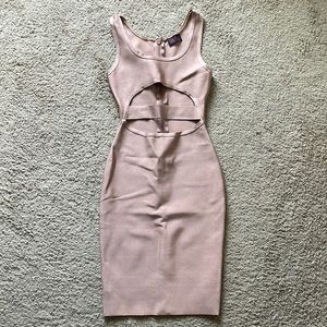 NEVER WORN Hot Miami Styles Nude Bandage Dress